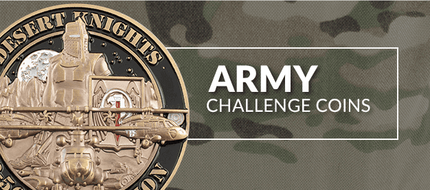U.S Army Logo Flag Cut Out Challenge Coin by Eagle Crest