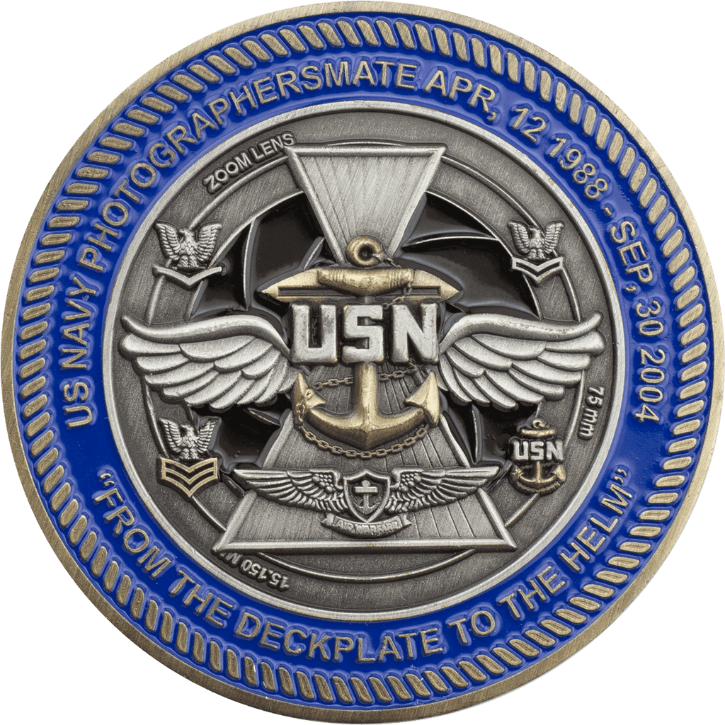 Navy Ship Challenge Coins Signature Coins