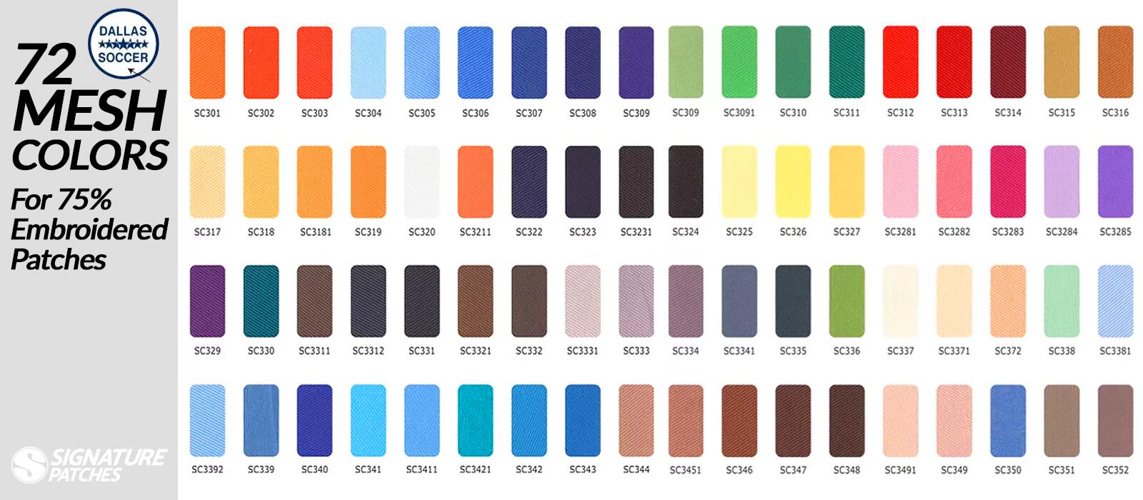 Signature Patches-Mesh-colors Signature Patches-Mesh-colors