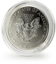 Hard, crystal clear, and smooth to the touch. The cover and base snap together firmly to form a perfect seal. Coin Capsule