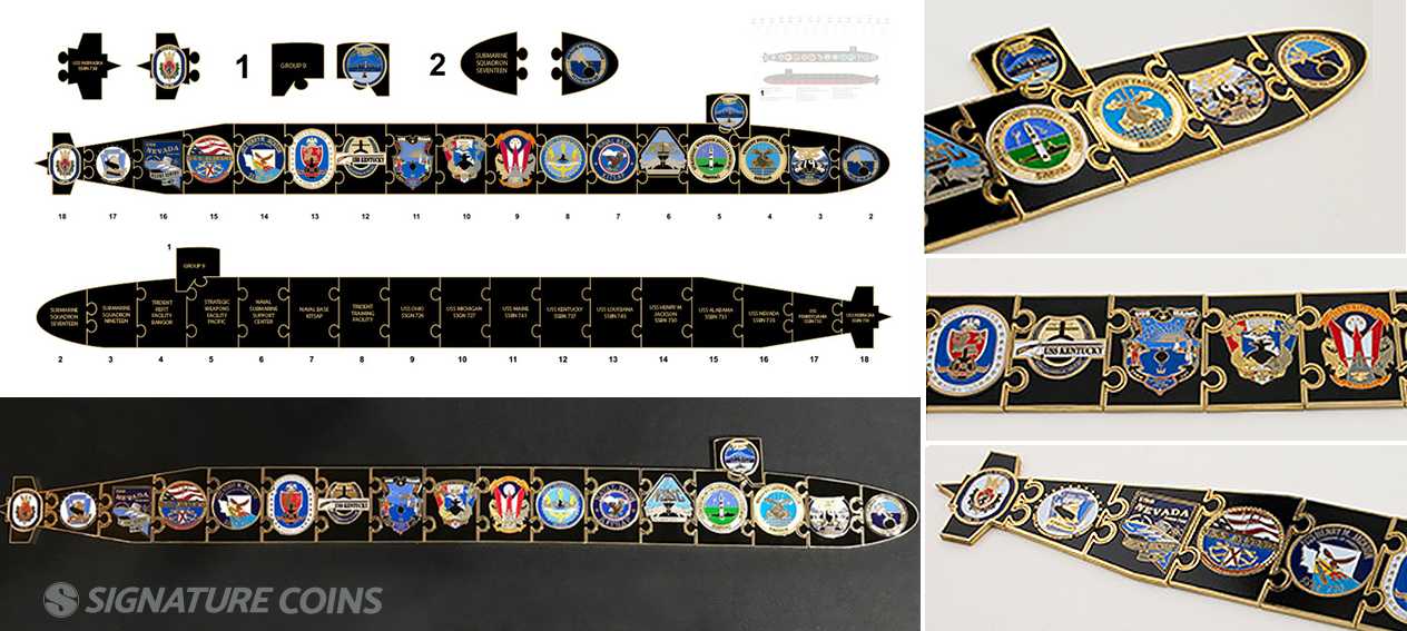 Signature Coins Navy Ship Challenge Coins8 Signature Coins Navy Ship Challenge Coins8